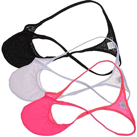 Buy Mens Jacquard Thong String Micro Bikini Mini T Back Sexy Pouch Underwear Online At