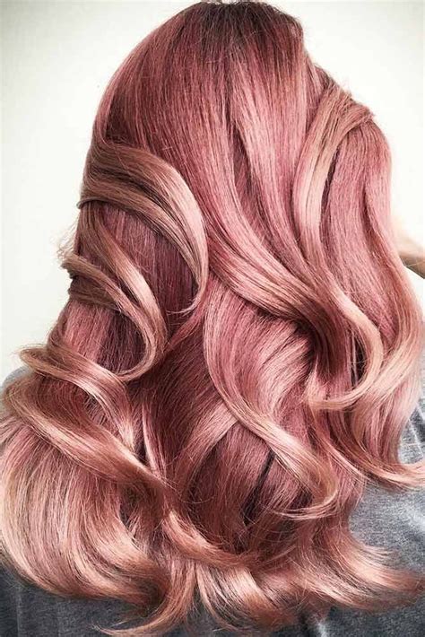 Hair Color 2017 2018 Rose Gold Highlights ️ If You Have Completely