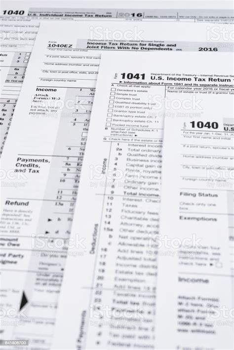 Form 1040 Individual Income Tax Return Form Form 1041 Us Income Tax