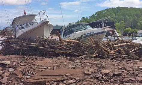 Flooding Causes Major Damage At Saxon Harbor One Fatality Reported