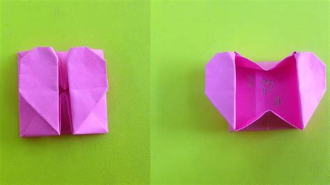 How To Make Heart With Secret Message Easy Origami Heart Box For