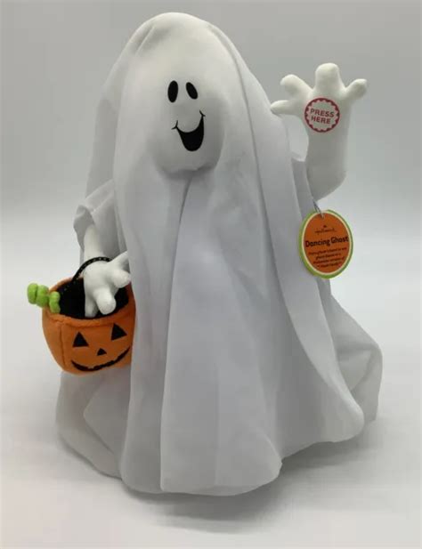 Hallmark Dancing Ghost Halloween Animated 12 Plush Sings I Want Candy