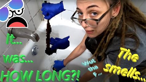 How To Unclog A Shower Drain Massive Hair Unclogged Youtube