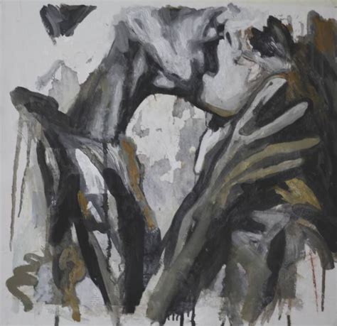 Abstract Kiss Painting Abstract Art Paintings Acrylics