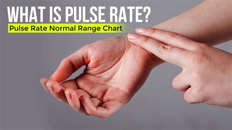 What Is Pulse Rate Pulse Rate Normal Range Chart Youtube