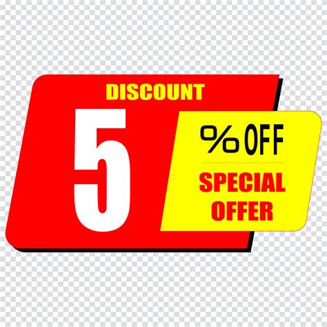 5 Percent Discount Sign Icon Sale Symbol Special Offer Label 13257380