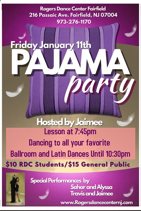 Pajama Party Rogers Dance Center