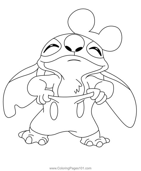Great Stitchs Coloring Page For Kids Free Lilo And Stitch Printable