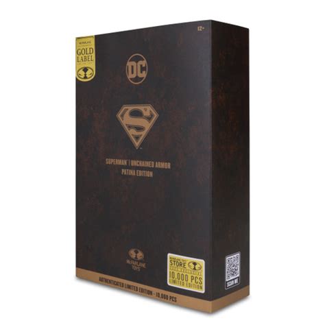 Superman Unchained Armor Patina Edition Gold Label 7 Figure