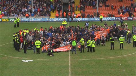 Blackpool Match With Huddersfield Abandoned After Protest Football News Sky Sports