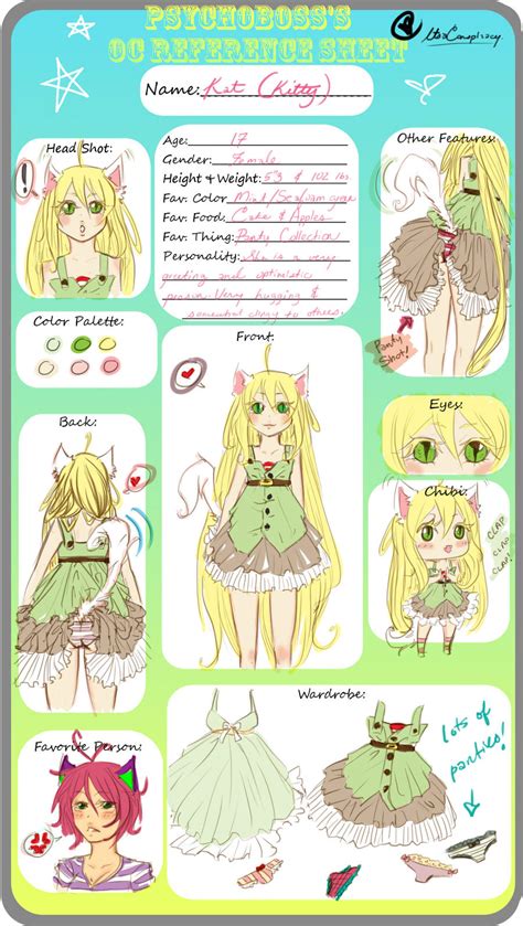 Oc Reference Sheet Kat By Connieconnconn On Deviantart