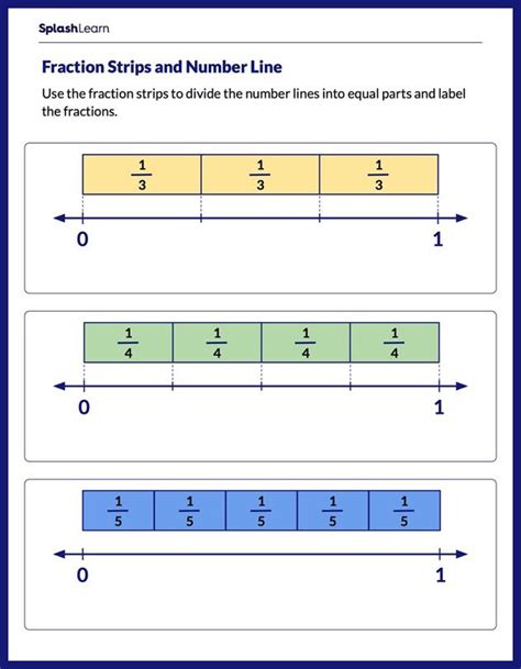 Fraction Strips Worksheets Worksheets For Kindergarten