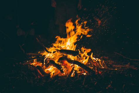 Free Images Wood Flame Fire Darkness Campfire Bonfire Burning