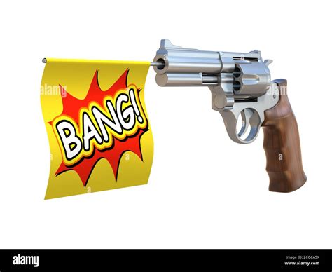 Pistola De Juguete Con Bandera Bang Fotograf A De Stock Alamy
