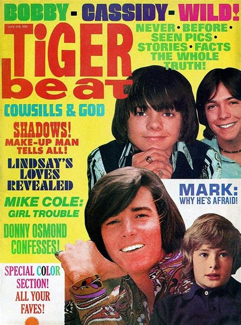 See Top S Stars On Vintage Tiger Beat Magazine Covers And