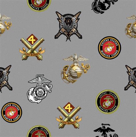 Marines fabric, Marine corps, military branches fabric, cotton fabric knit fabric, fabric by the ...