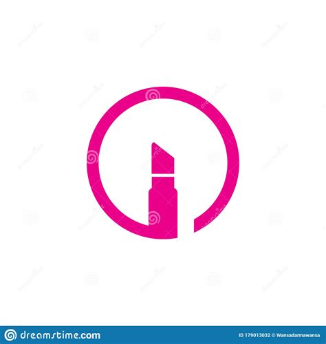 Lipstick Logo Icon Design Template Stock Vector Illustration Of
