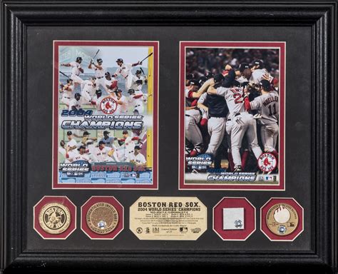 Lot Detail 2004 Boston Red Sox World Series Champions Limited Edition Game Used Pieces