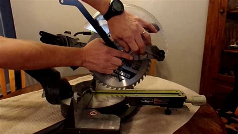 How To Replace A Blade Guard On A Ryobi 10 Inch Miter Saw Youtube