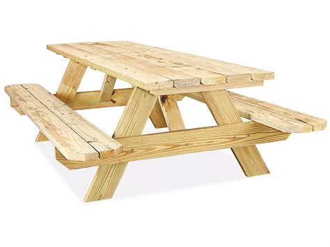 Economy A Frame Wooden Picnic Table 8 H 5163 Uline