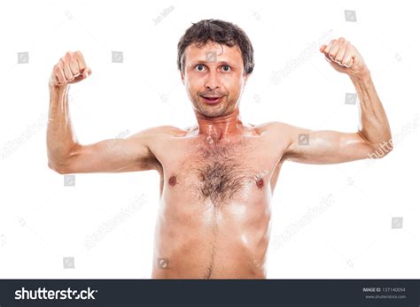 Funny Nerd Man Showing His Naked Stockfoto Shutterstock