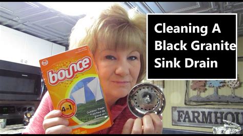 How to clean a black granite sink. How To Clean A Sink Drain Black Granite Sink - YouTube