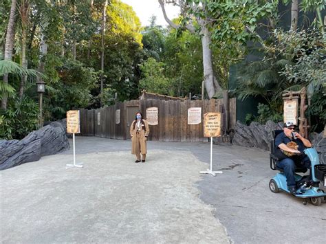 Construction Walls Removed Reopening Adventureland Pathway At