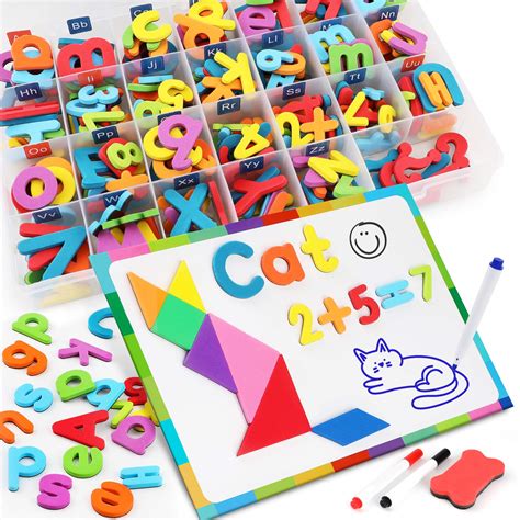 Buy 255 Pcs Magnetic Letters Numbers And Shapes With Magnetic Board And