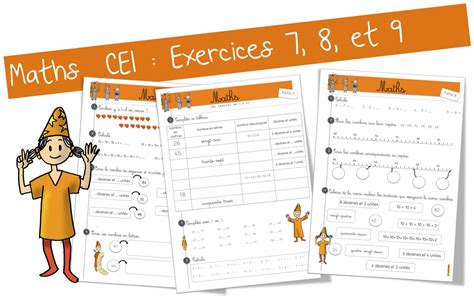 Maths Ce1 Exercices Bdg Bout De Gomme