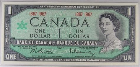 1867 1967 Bank Of Canada Centennial 1 Dollar