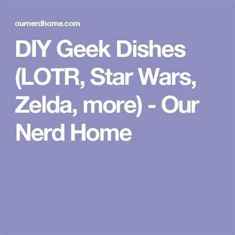 The Words Diy Geek Dishes Lgtr Star Wars Zelda More Our Nerd Home