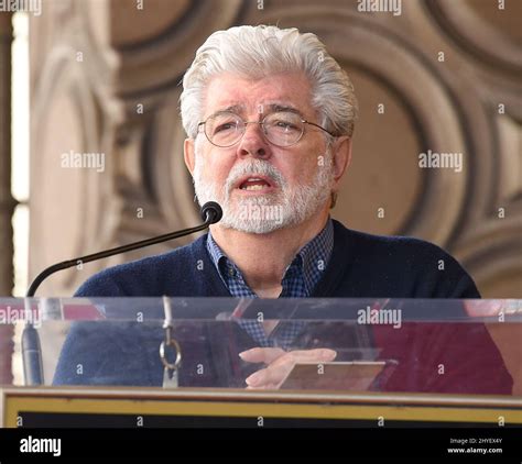 George Lucas At The Mark Hamill Hollywood Walk Of Fame Star Ceremony