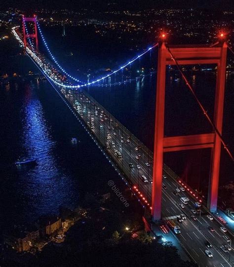 Istanbulturkey Bosphorus Bridge Boğaz Köprüsü Istanbul Gece