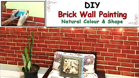Diy Brick Wall Effect Painting Diwali Wall Painting