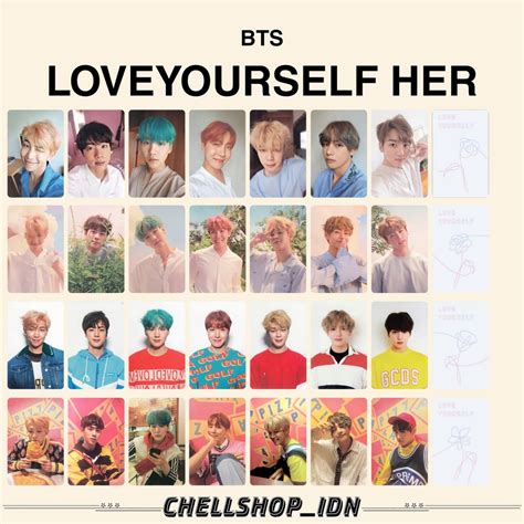 Photocard Bts Love Yourself Her Shopee Malaysia