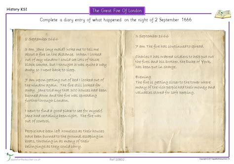Fire Of London Samuel Pepys Diary Apple For The Teacher Ltd