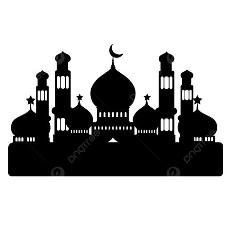Material Silhouette Vector Png Islamic Mosque Silhouette Vector