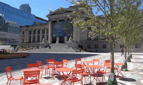 Vancouver Art Gallery North Plaza Reopens As Vancouvers Most