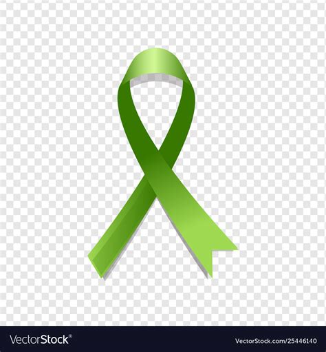 Green Awareness Ribbon Royalty Free Vector Image