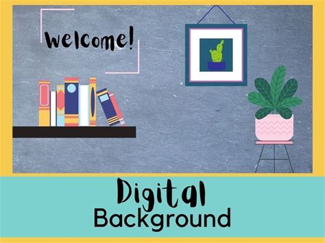 Virtual Teacher Zoom Background Digital Background Outschool Etsy