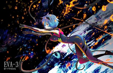Neon Anime Wallpaper Pc Neon Genesis Evangelion Ayanami Rei Anime
