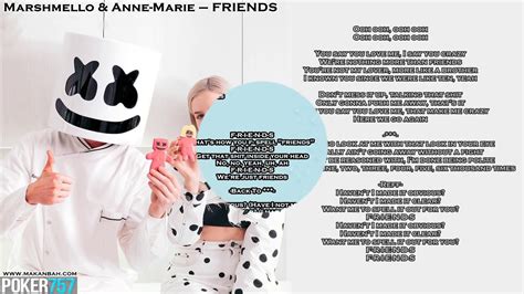 Friends Marshmello And Anne Marie Lyrics Youtube
