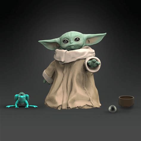 The Child Baby Yoda Head Tilting Right Official Mandalorian Cardboard