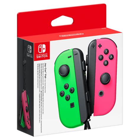 Nintendo Switch Neon Green Joy Con L And Neon Pink Joy Con R