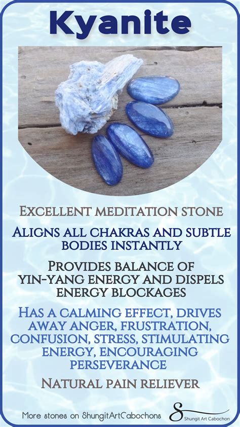 Blue Kyanite Stones Healing Crystal Stones And Minerals By