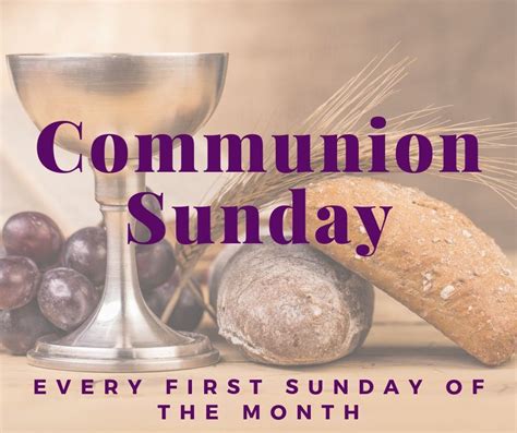 First Sunday Communion