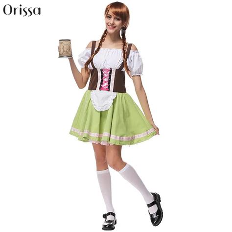 sexy women oktoberfest costume beer wench beer girl freeshipping carnival costume s m l xl in
