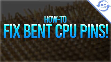 How To Fix Bent Cpu Pins Youtube