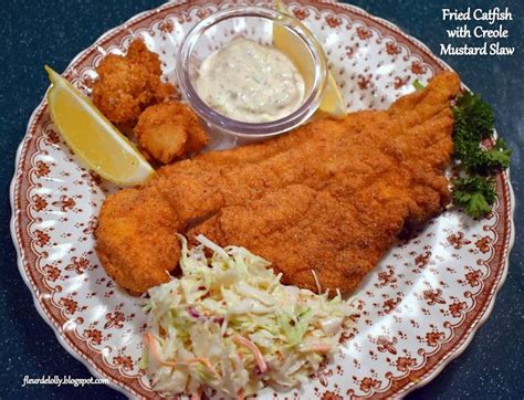Give your rich fried catfish a refreshing side by serving grilled corn on the cob. Fleur de Lolly: Zatarain's Fried Catfish and Creole Mustard Slaw in 2020 | Fried catfish, Fish ...