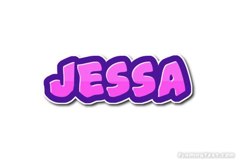 Jessa Лого Бесплатный инструмент для дизайна имени от Flaming Text